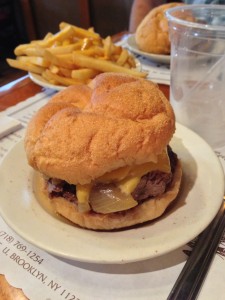 The Gargiulo burger at Brennan & Carr's in Brooklyn