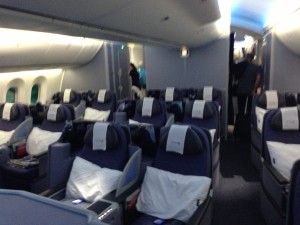 United 787 BusinessFirst cabin