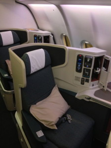 Cathay's new business class seat