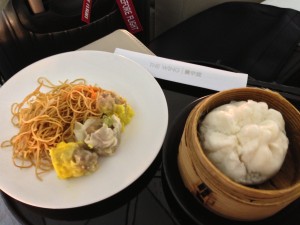 Dim sum, noodles, and BBQ Pork Bao at "The Wing" Noodle Bar