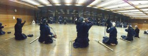 A calm end to an intense Kendo session