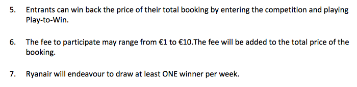 PLAY to WIN's T&C's -- they can charge you anywhere between 1-10 euros!