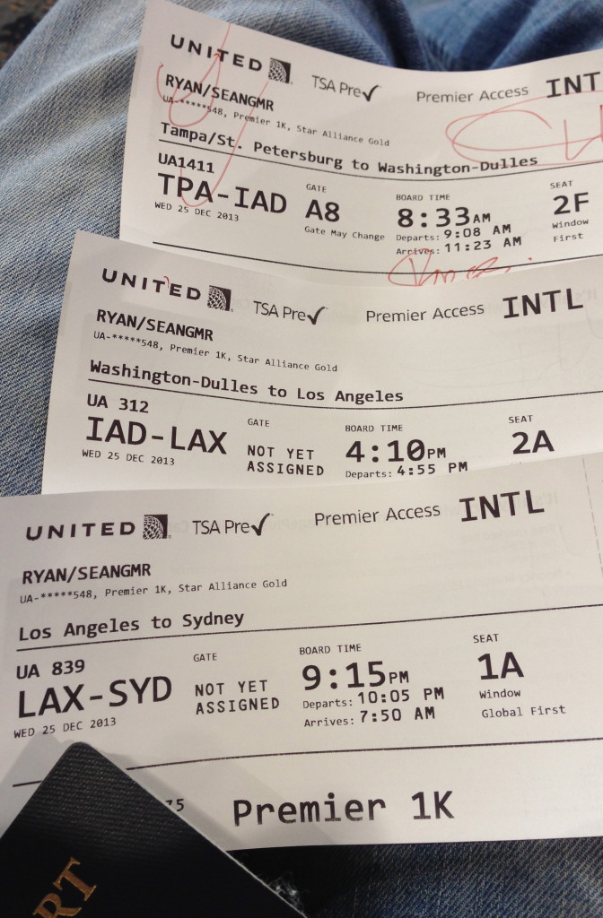 Long couple days of flying!  TPA-IAD-LAX-SYD