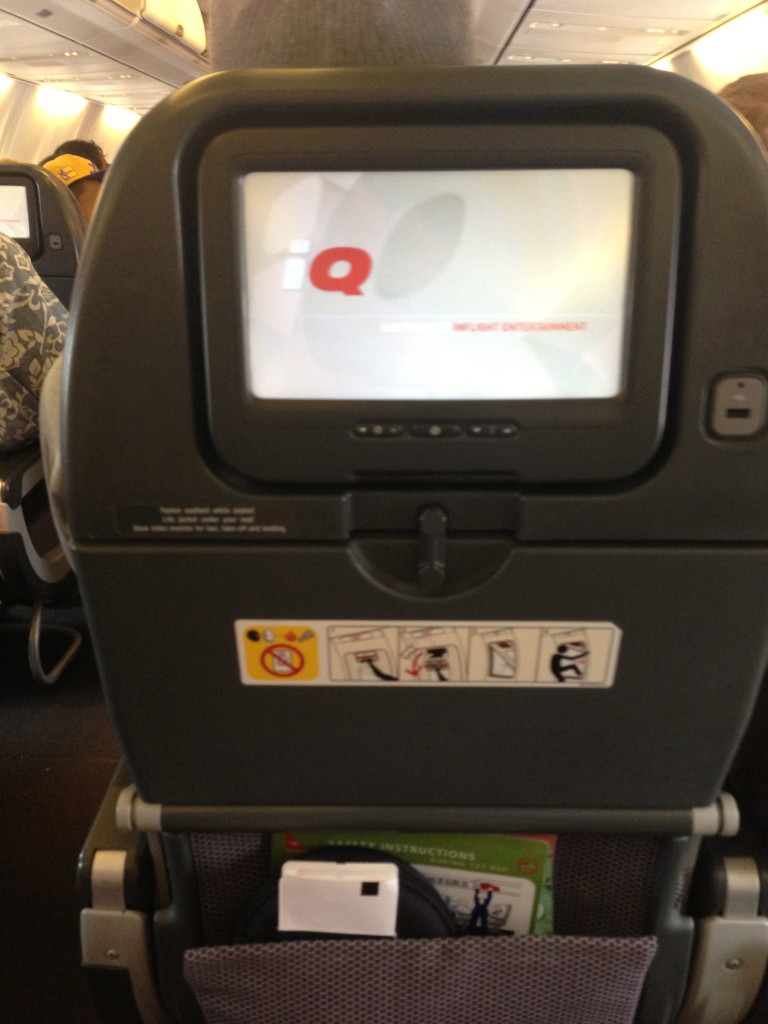 Nice in-seat IFE on this Qantas B737-800