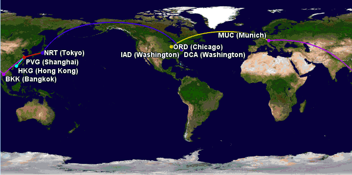 Around the World with US Airways Miles