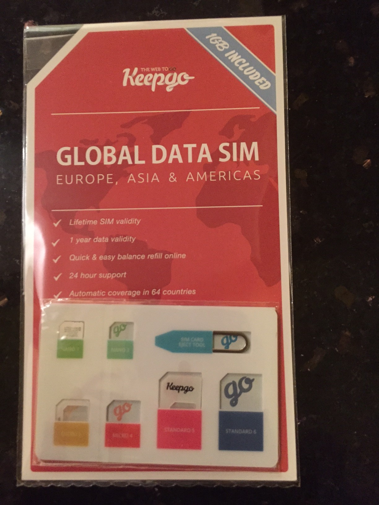 Review:  Keepgo Global Data SIM card